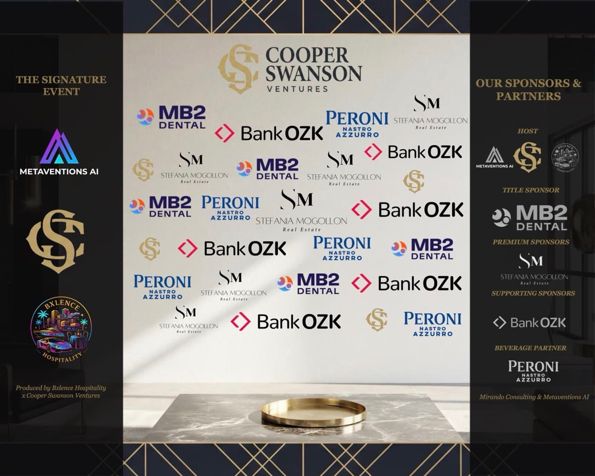 Cooper Swanson Ventures — Sponsor Backdrop