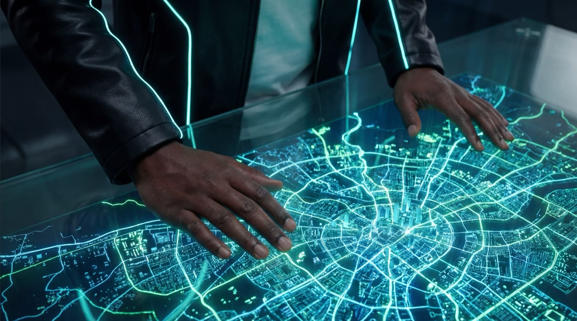 Holographic city map — Dico Angelo, BXLENCE co-founder
